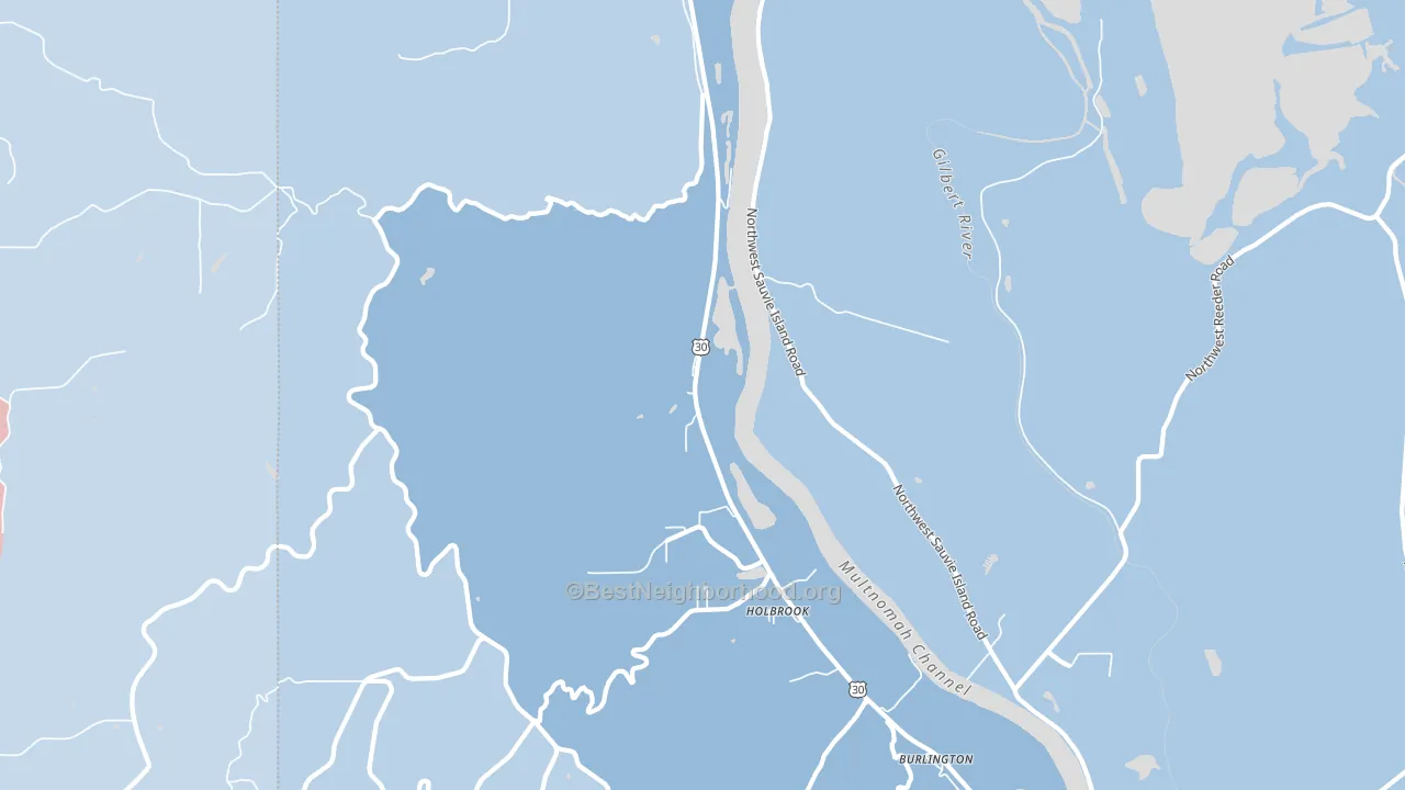 Holbrook, OR block-group political-lean map
