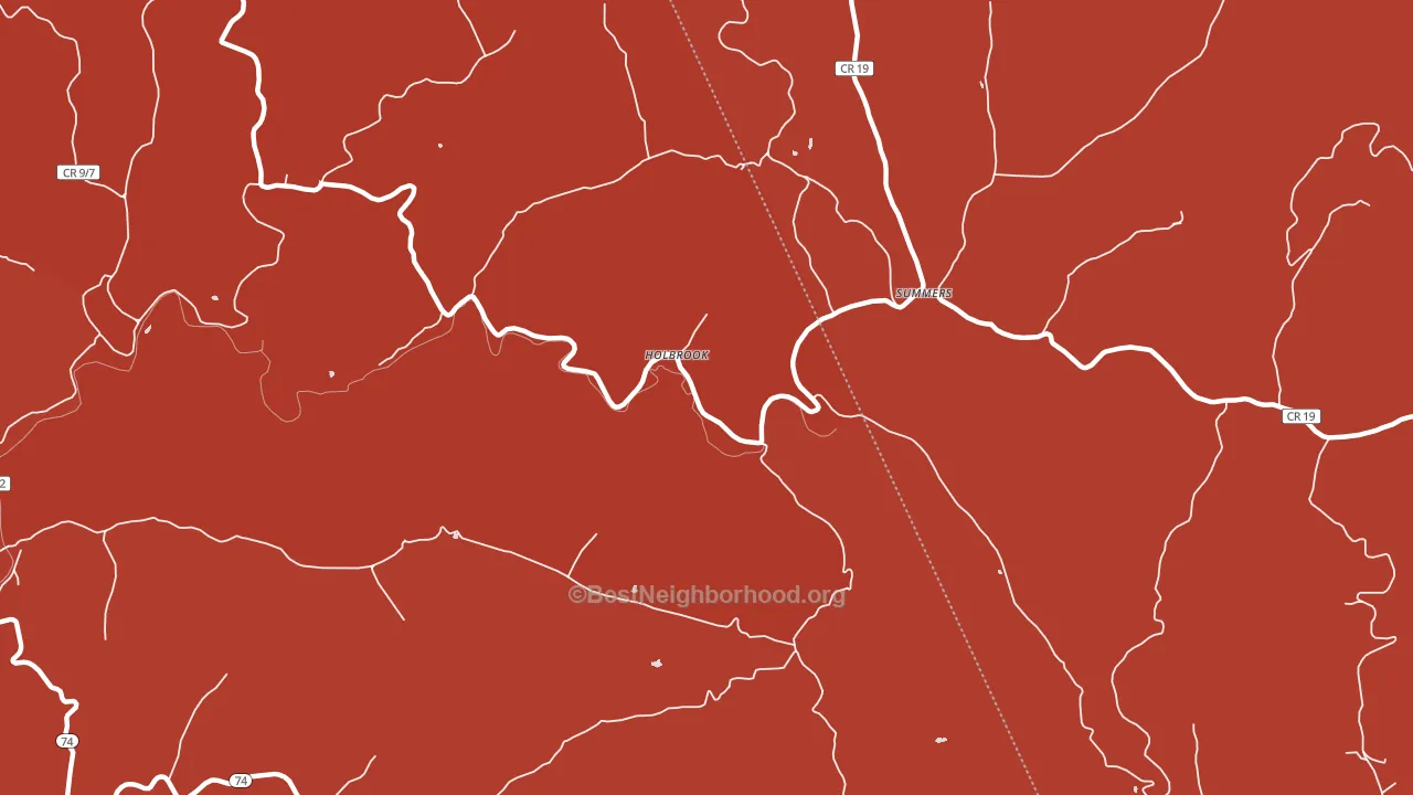 Holbrook, WV block-group political-lean map