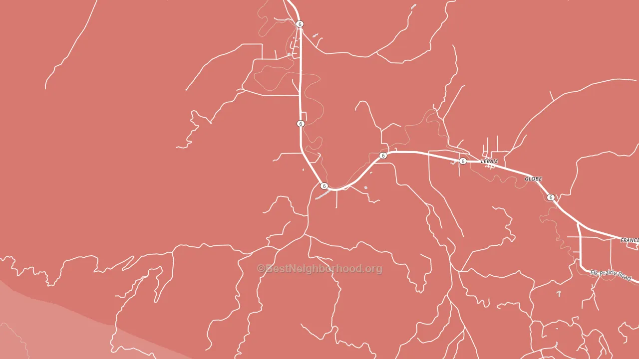 Holcomb, WA block-group political-lean map