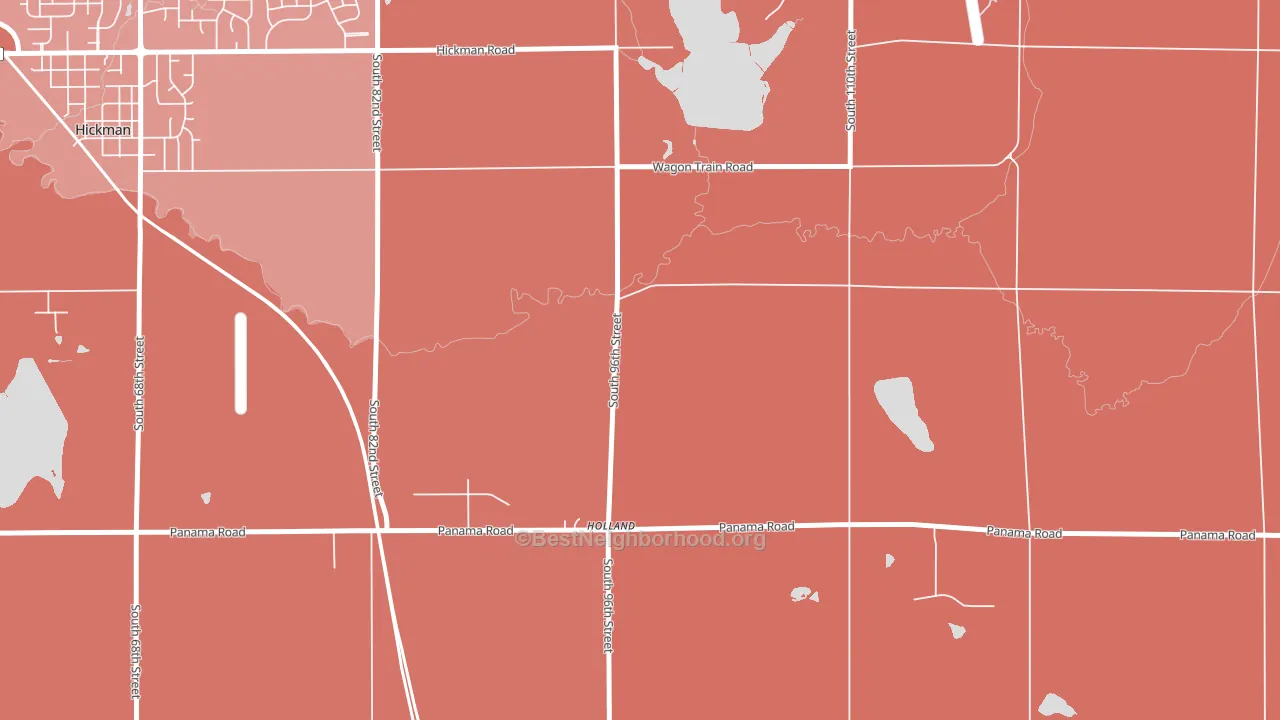 Holland, NE block-group political-lean map