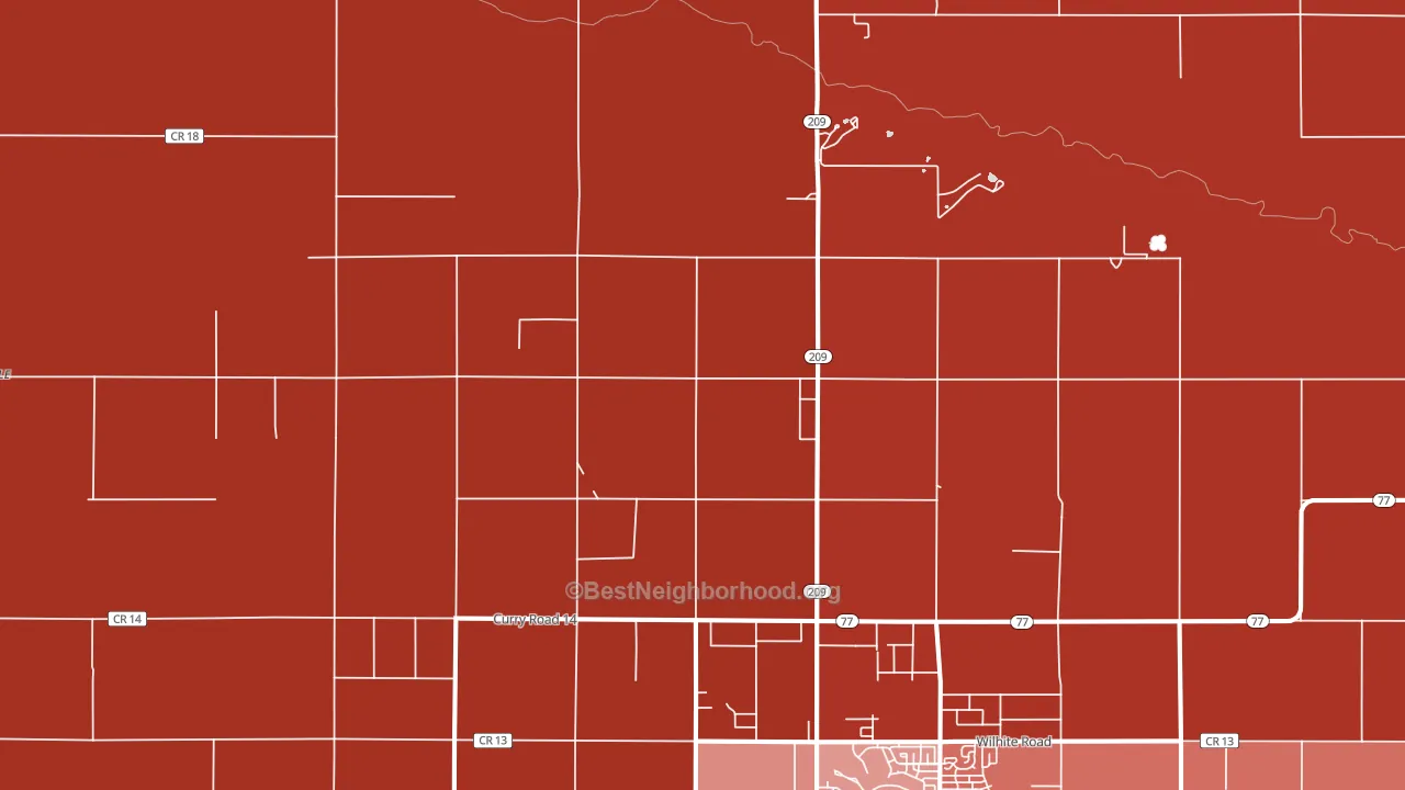 Hollene, NM block-group political-lean map