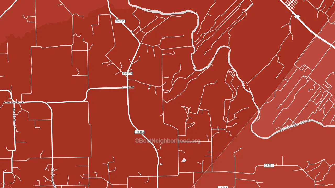 Holman, TX block-group political-lean map