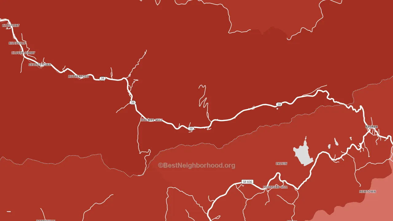 Holmes Mill, KY block-group political-lean map
