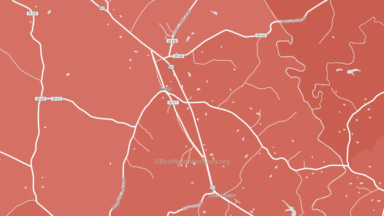 Holts Crossing, VA block-group political-lean map