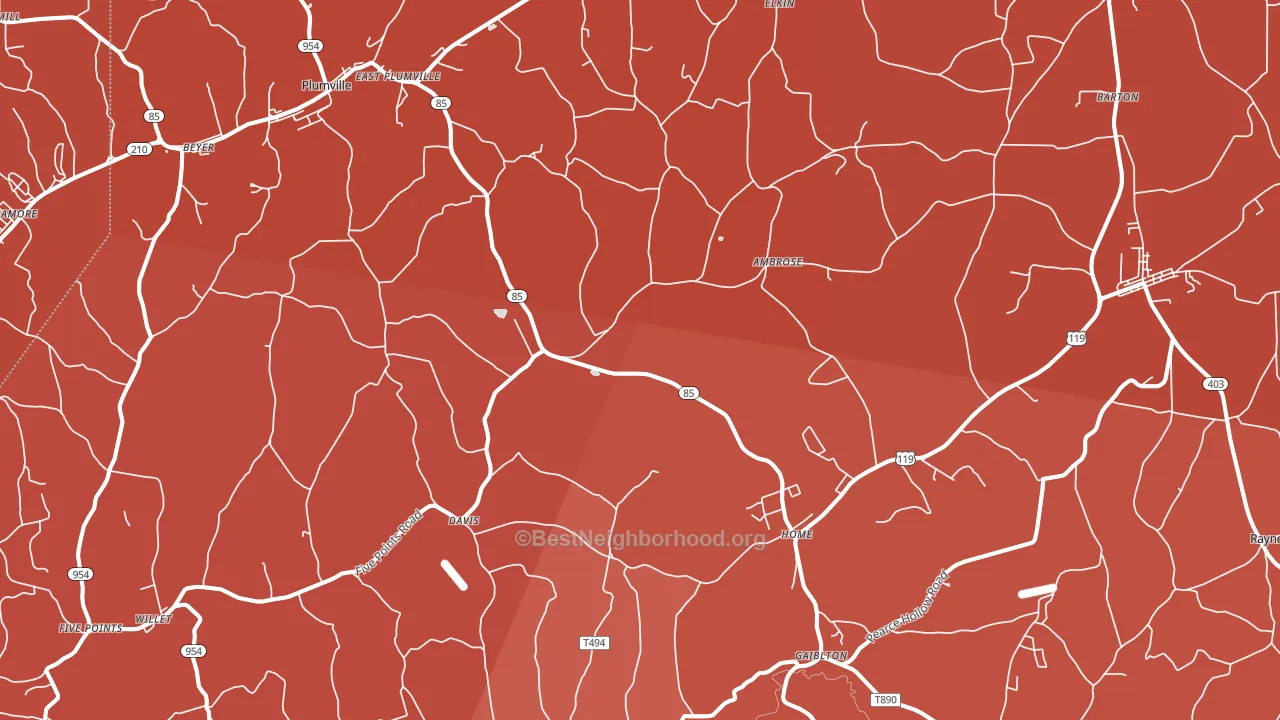 Home, PA block-group political-lean map