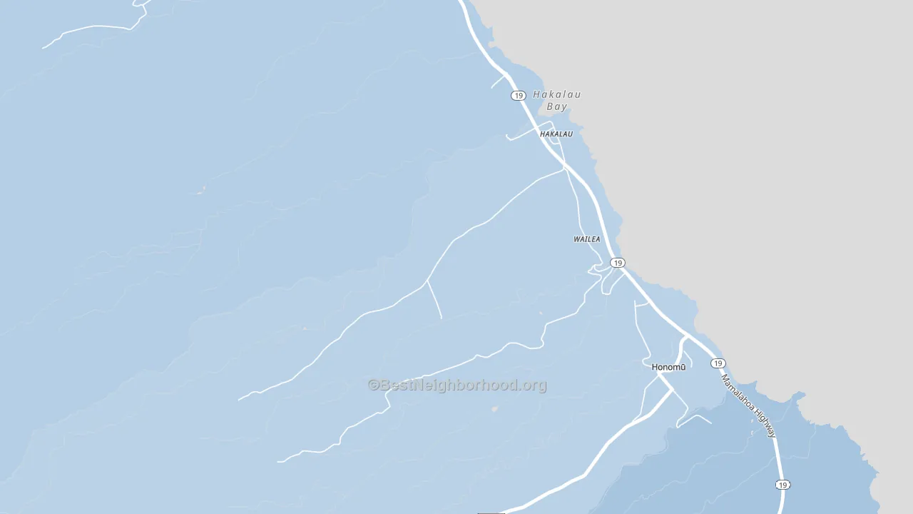 Honaunau, HI block-group political-lean map