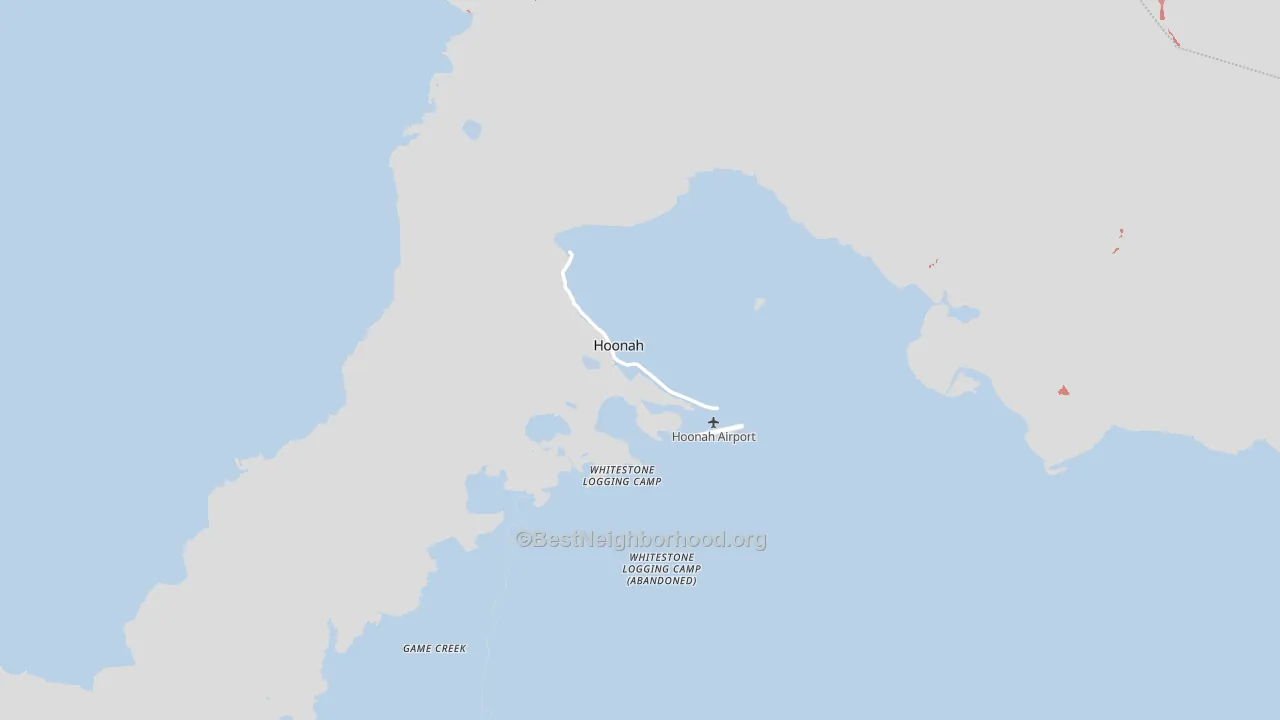 Hoonah, AK block-group political-lean map