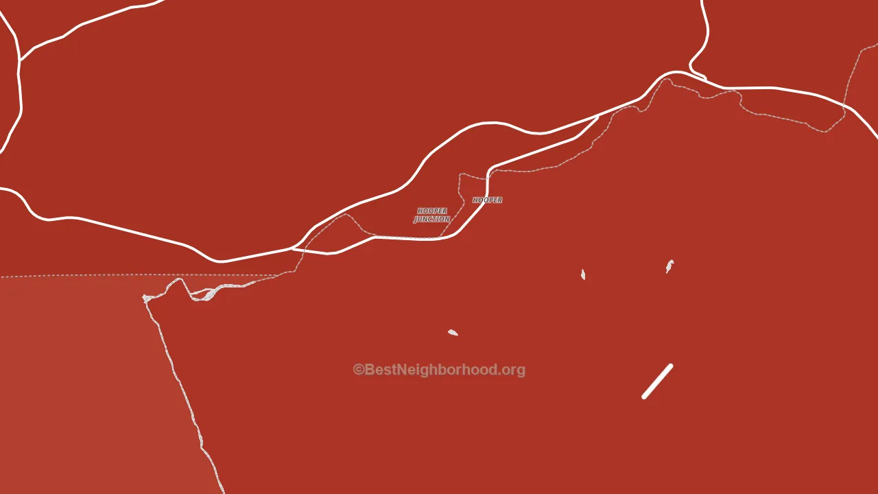 Hooper, WA block-group political-lean map