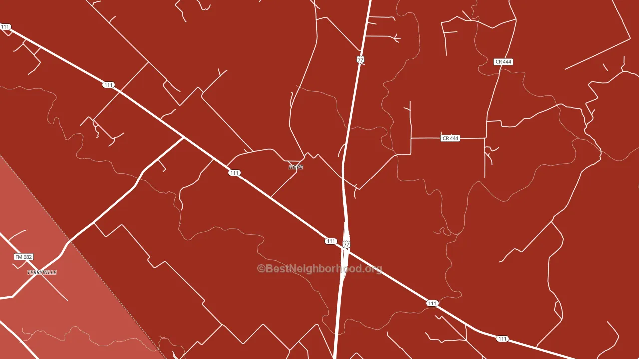 Hope, TX block-group political-lean map