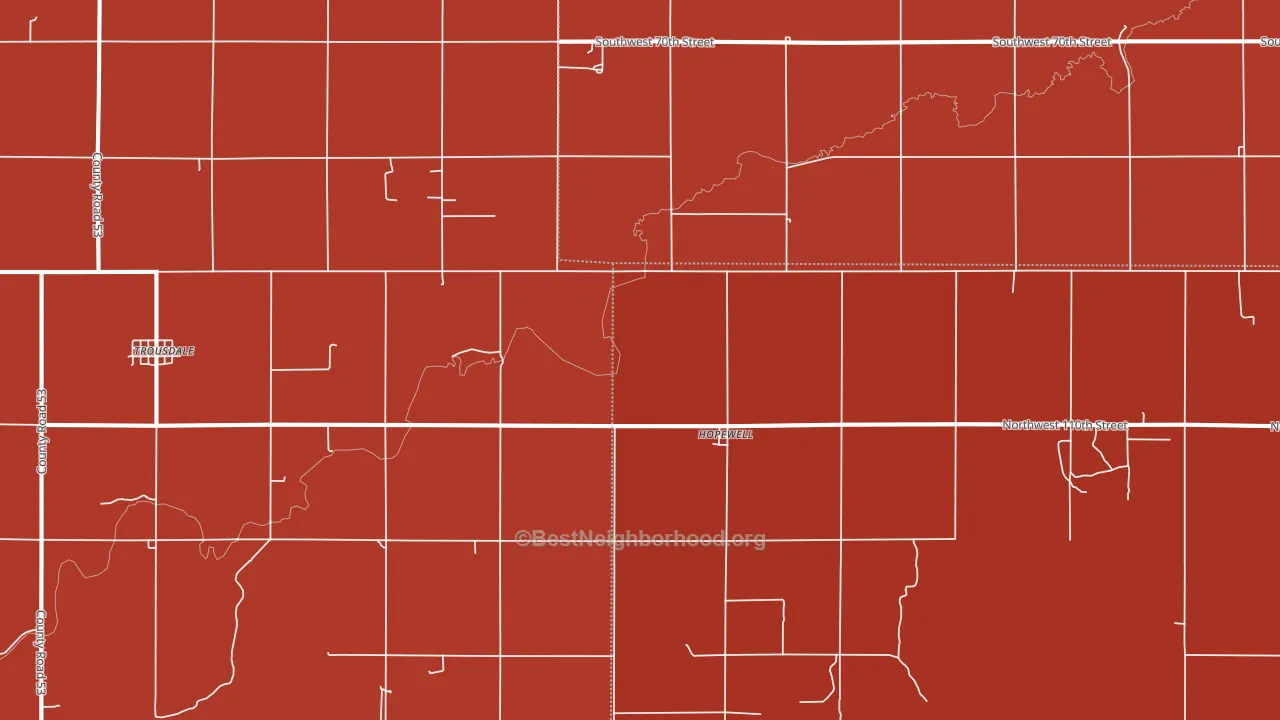 Hopewell, KS block-group political-lean map