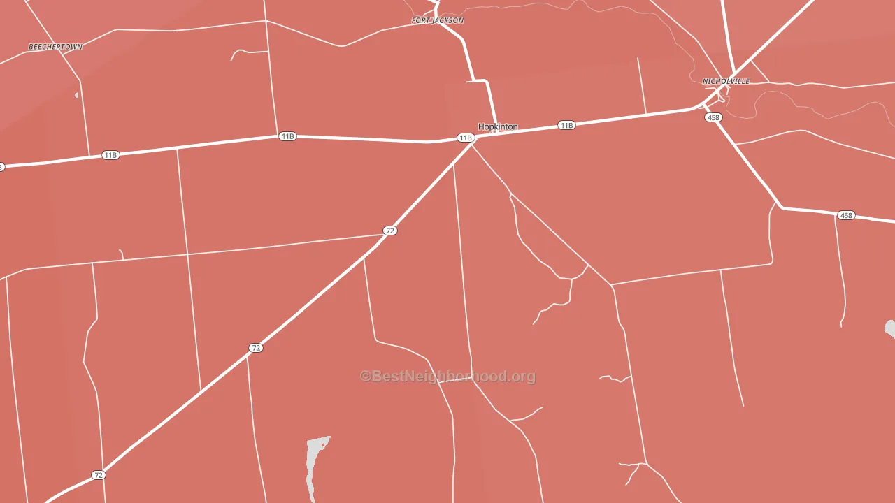 Hopkinton, NY block-group political-lean map