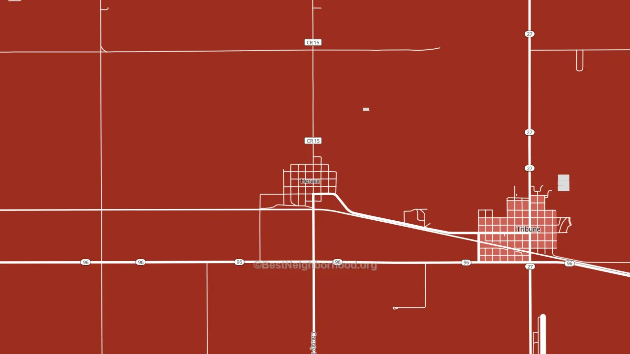 Horace, KS block-group political-lean map
