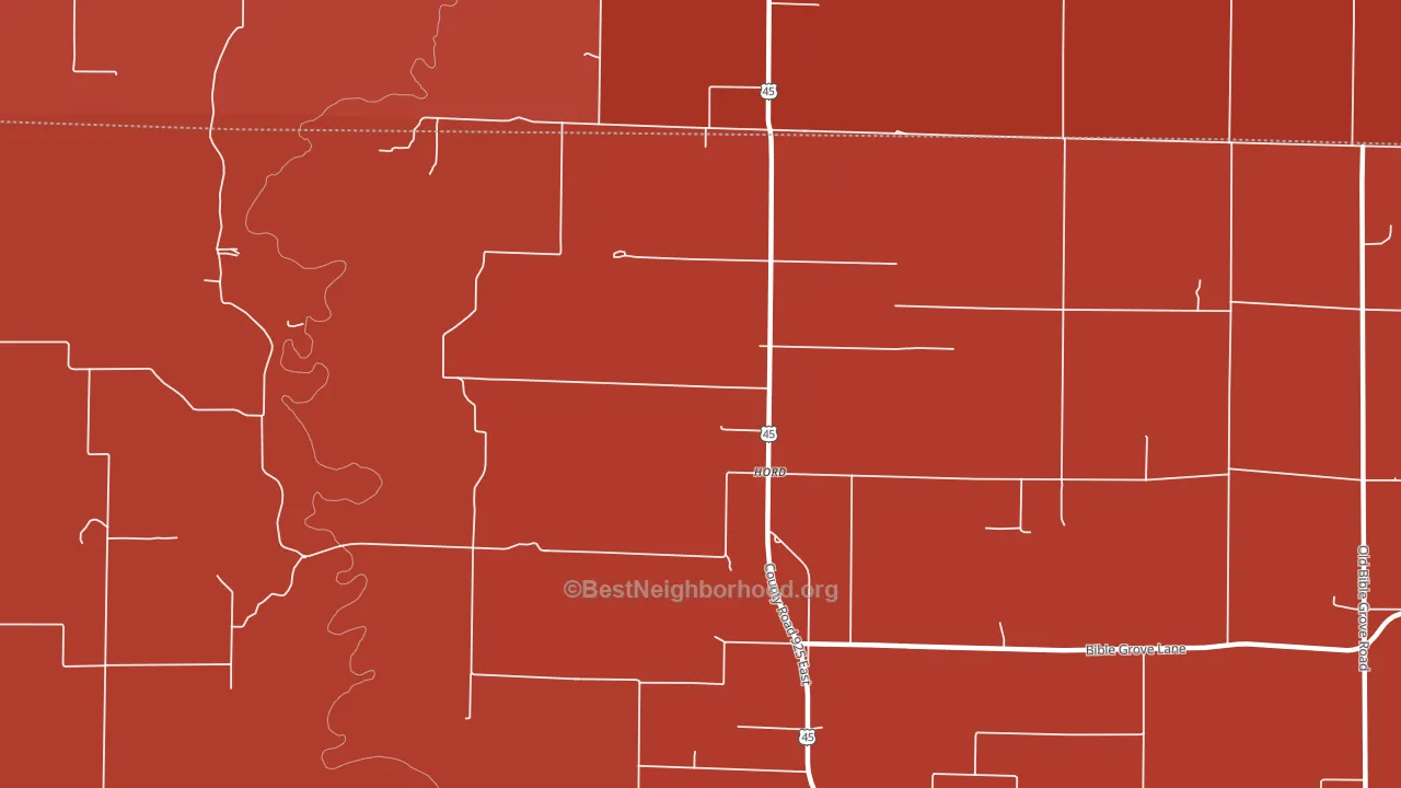 Hord, IL block-group political-lean map