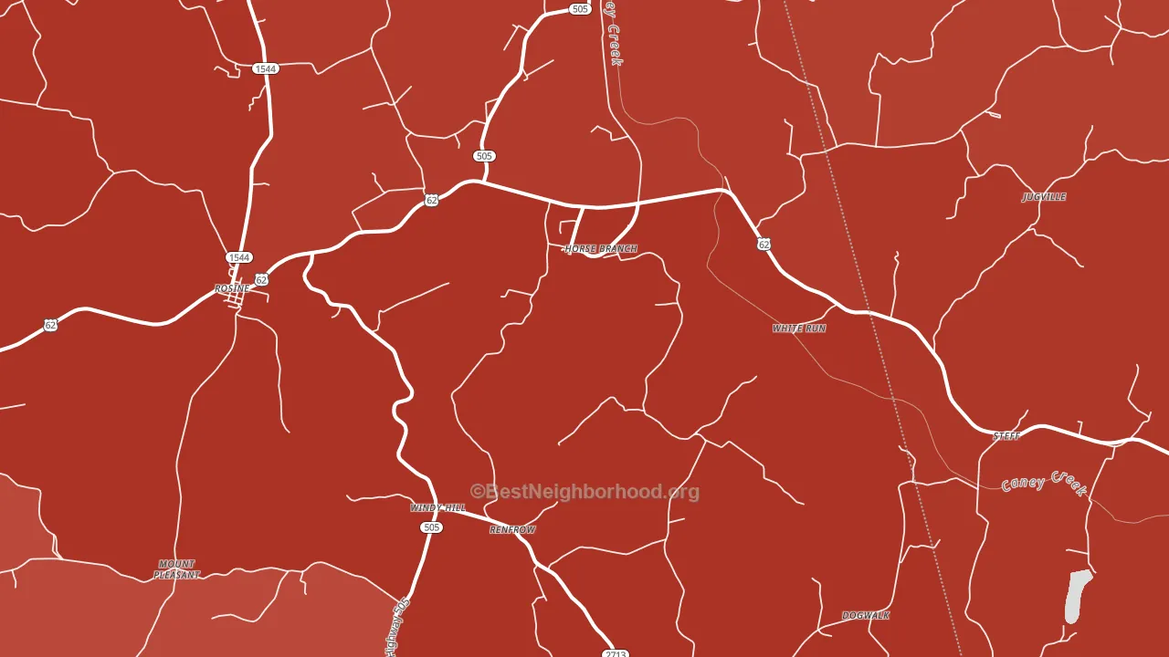 Horse Branch, KY block-group political-lean map