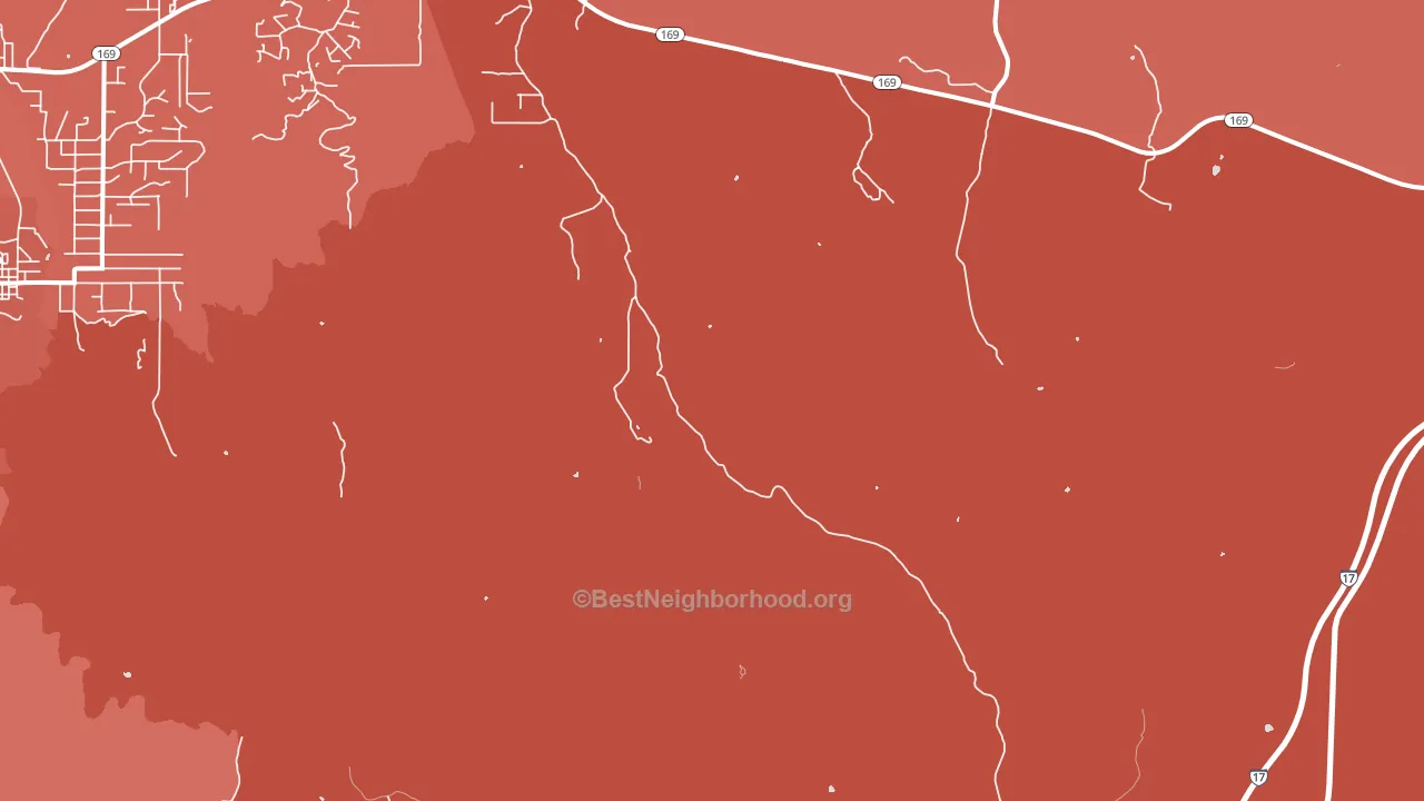 Horse Thief, AZ block-group political-lean map