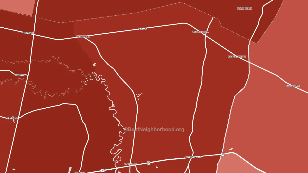Hortense, GA block-group political-lean map