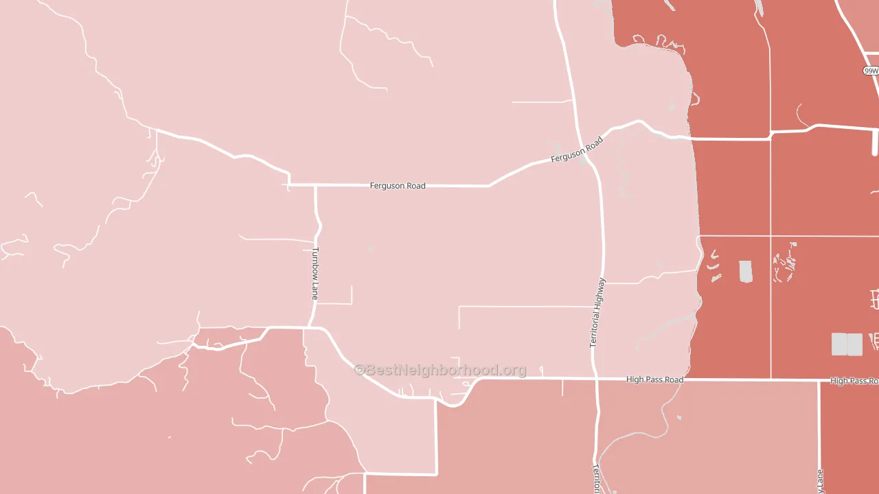 Horton, OR block-group political-lean map