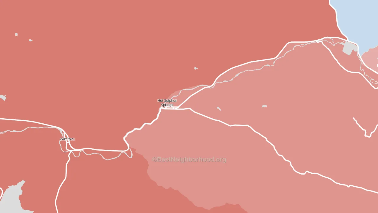 Hot Sulphur Springs, CO block-group political-lean map