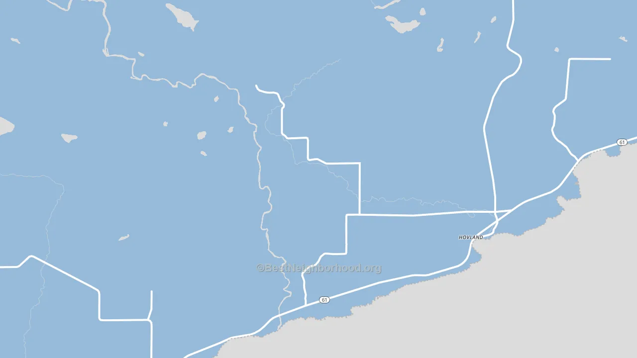 Hovland, MN block-group political-lean map