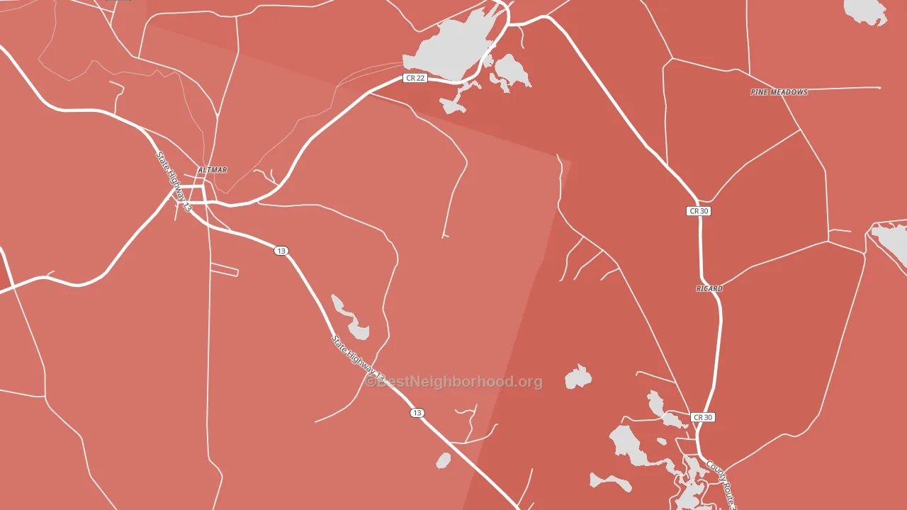 Howardville, NY block-group political-lean map