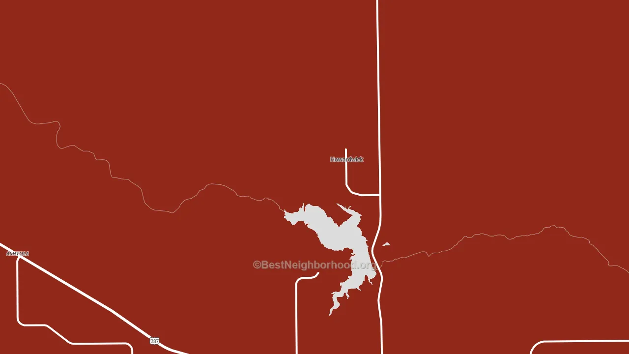 Howardwick, TX block-group political-lean map