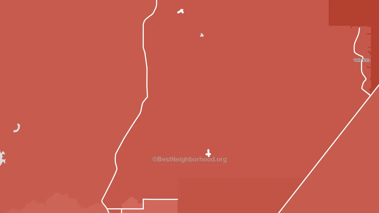 Hualapai, AZ block-group political-lean map
