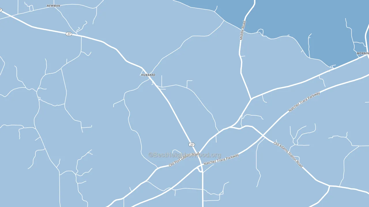 Hubbard, MS block-group political-lean map