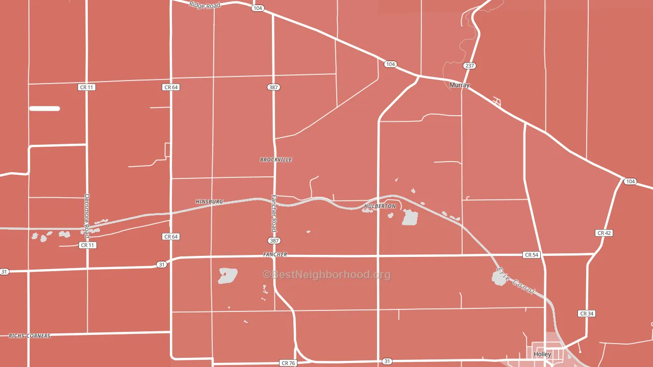Hulberton, NY block-group political-lean map