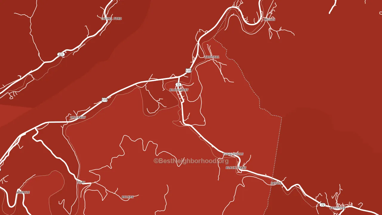 Hulen, KY block-group political-lean map