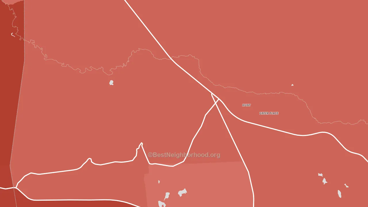 Hunt, AZ block-group political-lean map