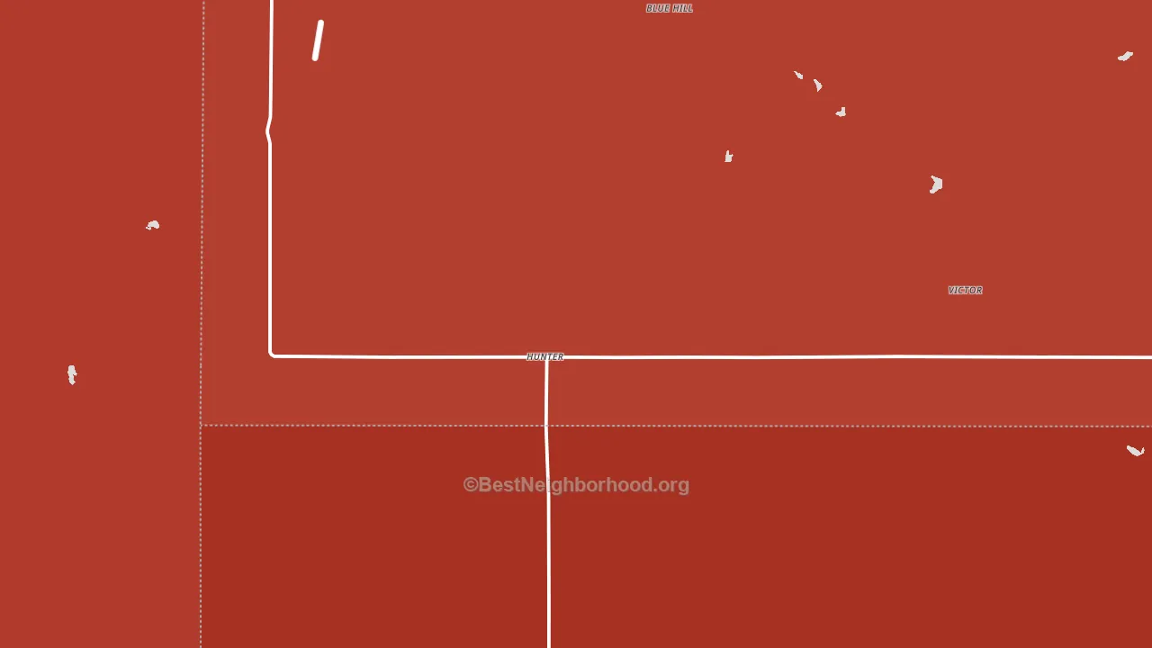 Hunter, KS block-group political-lean map