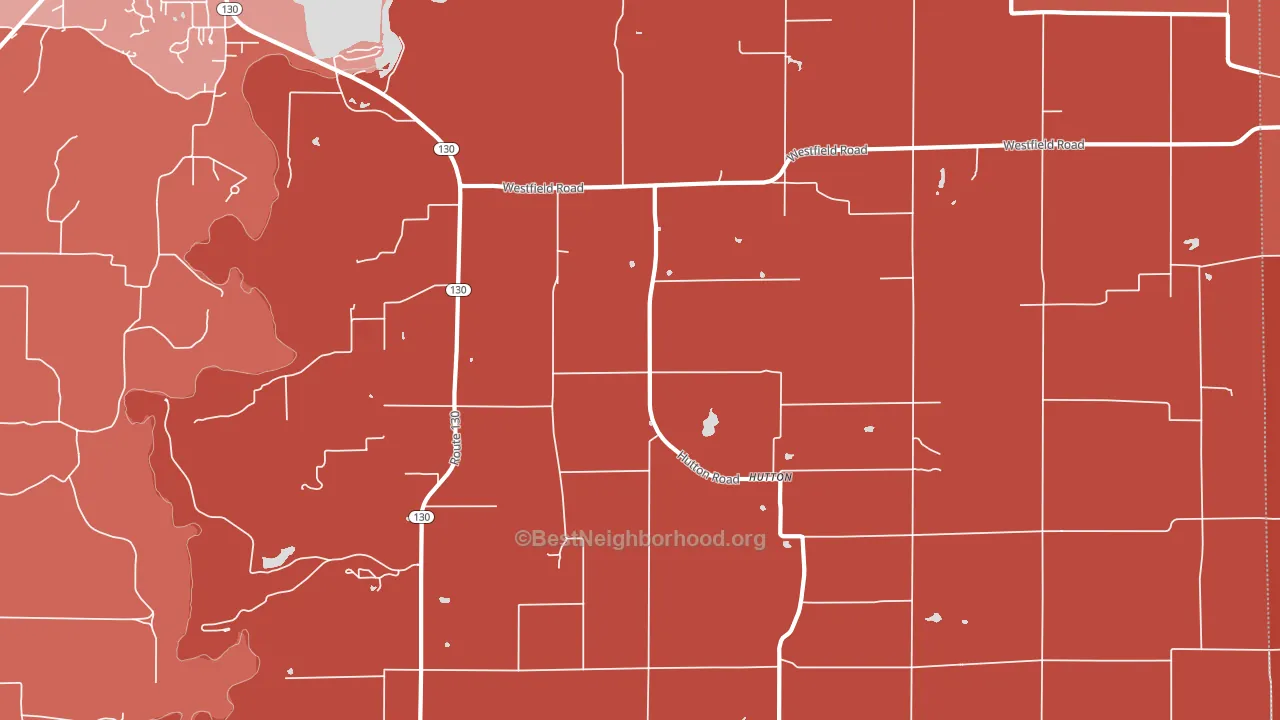 Hutton, IL block-group political-lean map