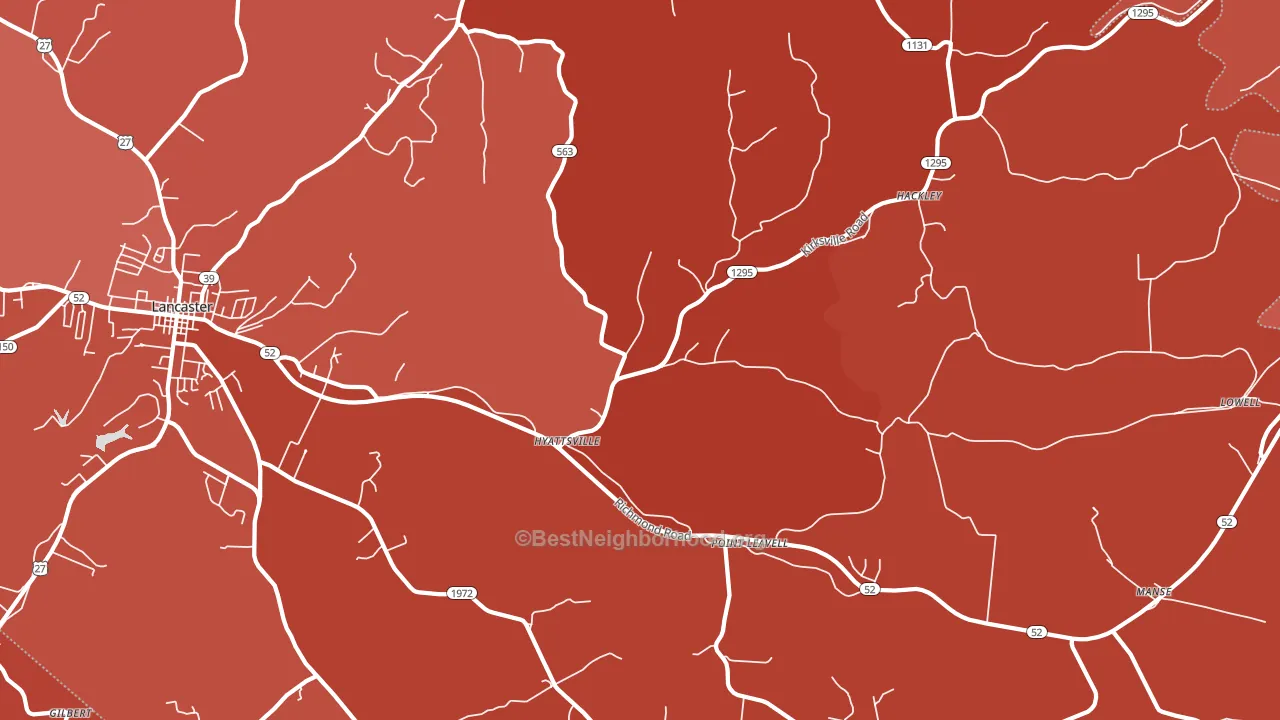 Hyattsville, KY block-group political-lean map