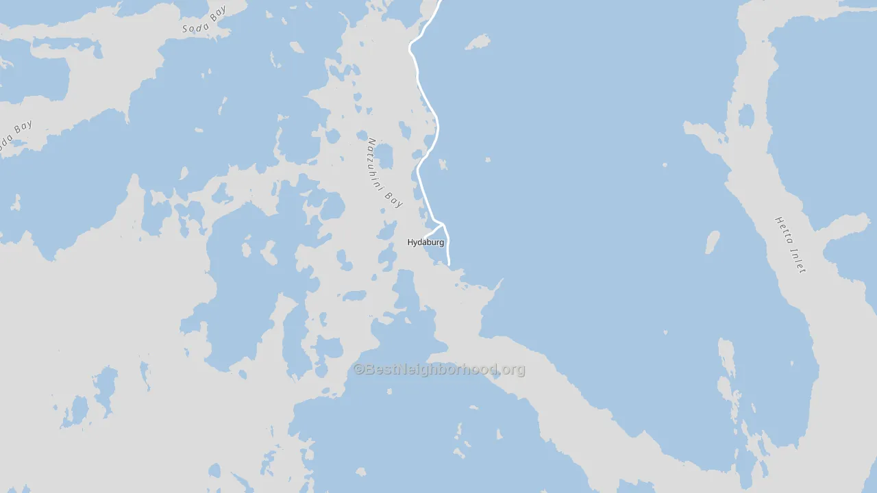 Hydaburg, AK block-group political-lean map