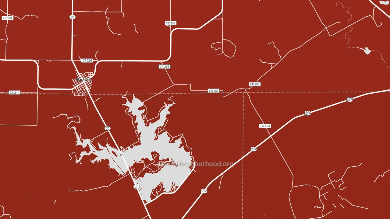 Hylton, TX block-group political-lean map