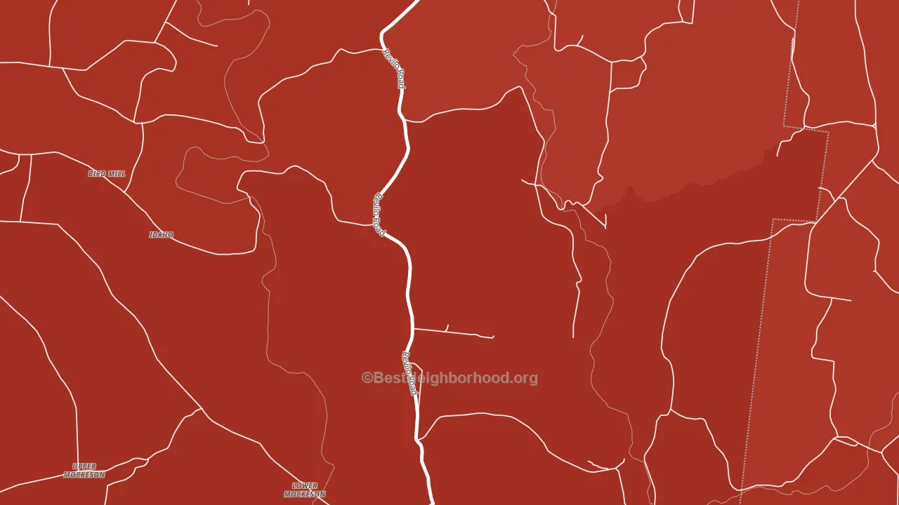 Idaho, TN block-group political-lean map