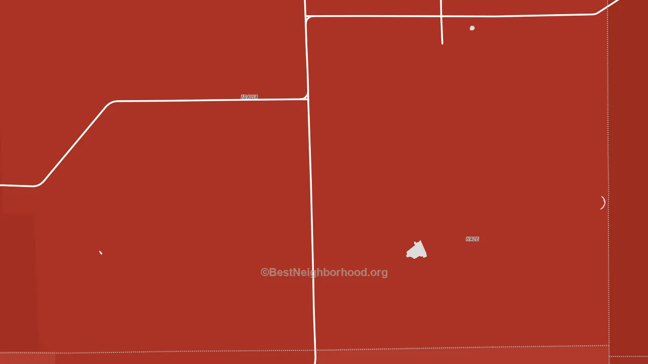 Idalia, CO block-group political-lean map