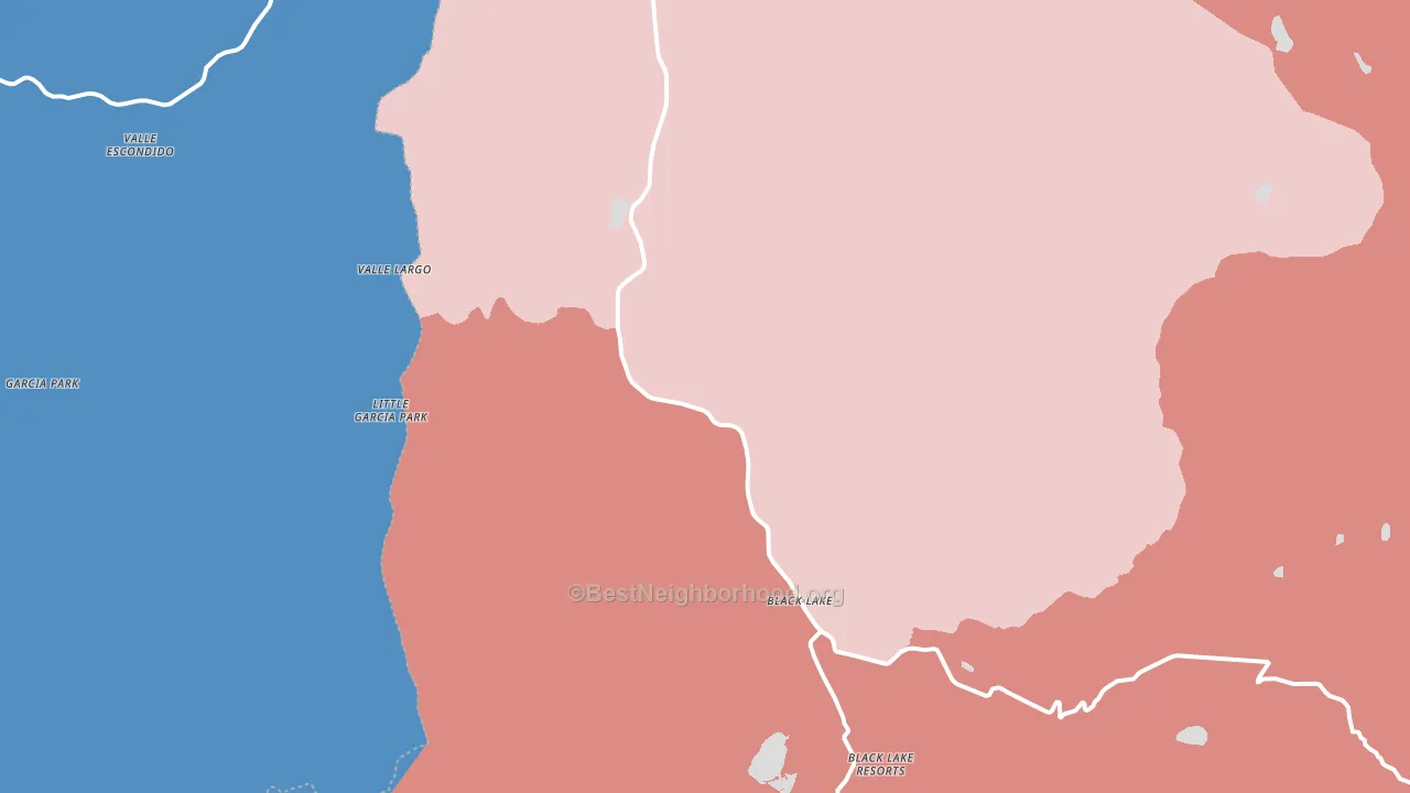 Idlewild, NM block-group political-lean map