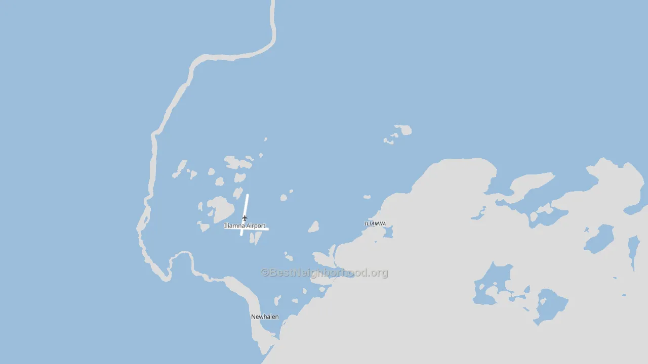Iliamna, AK block-group political-lean map
