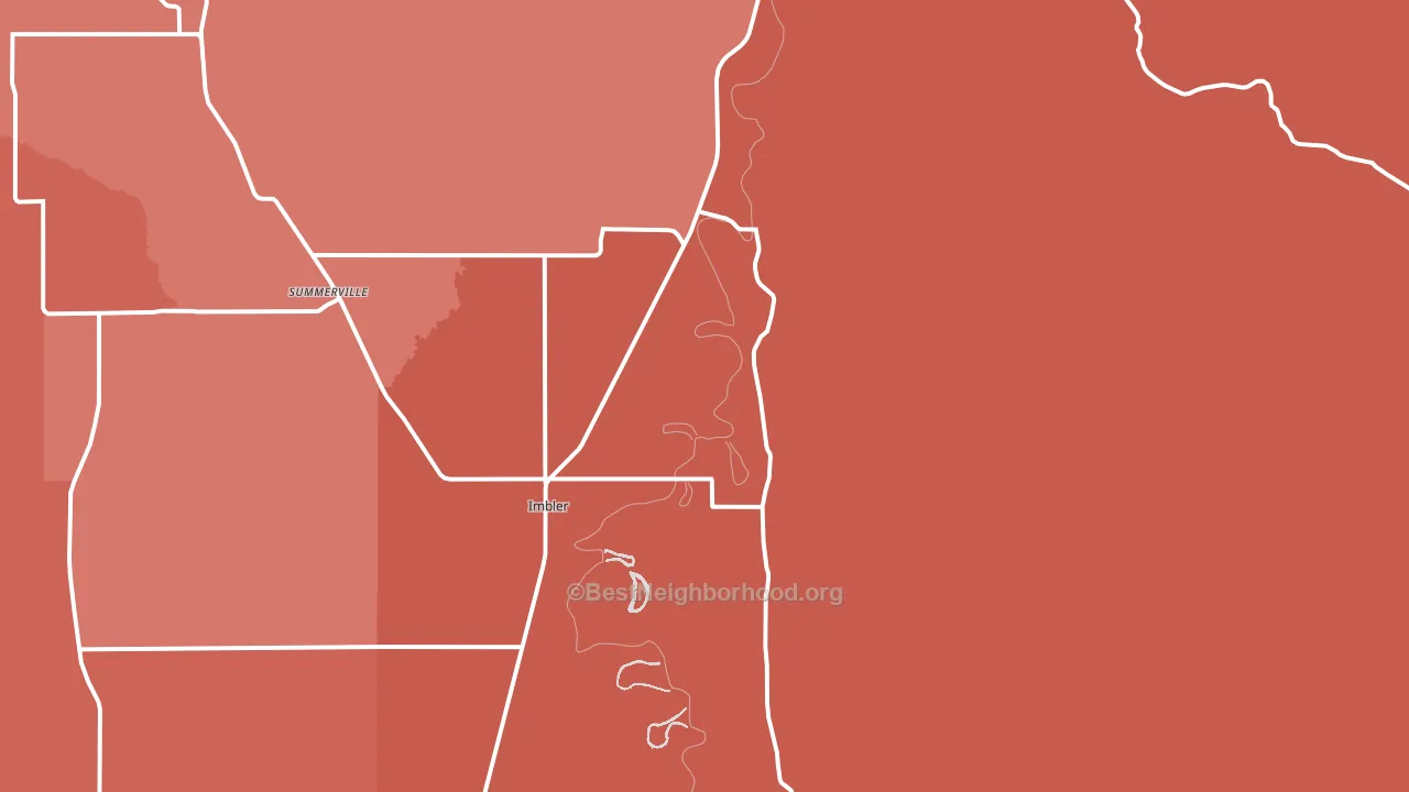 Imbler, OR block-group political-lean map
