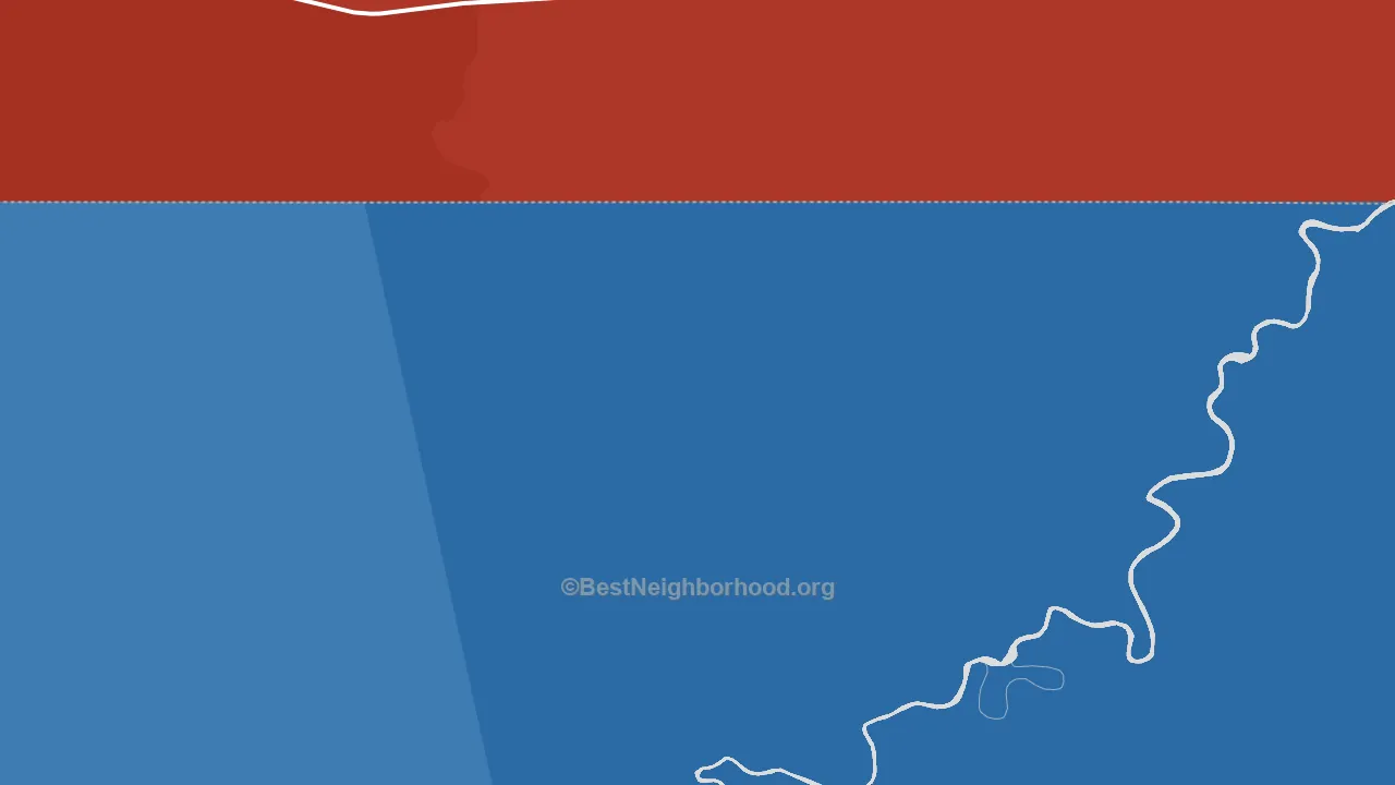 Imlay, SD block-group political-lean map
