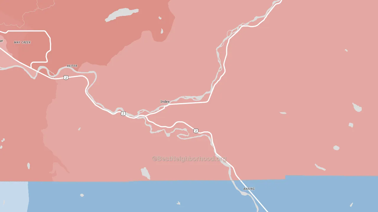 Index, WA block-group political-lean map