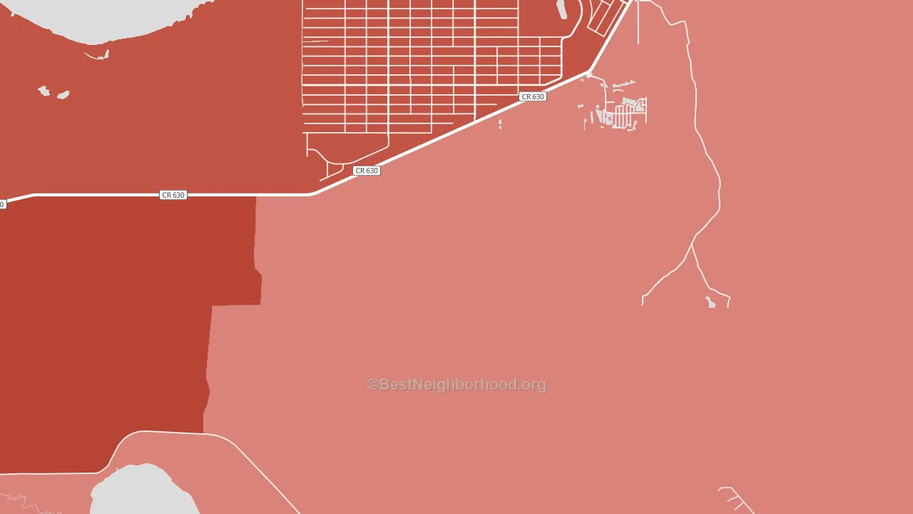 Indian Lake Estates, FL block-group political-lean map