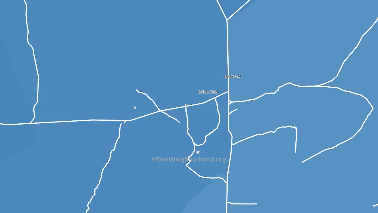 Indian Wells, AZ block-group political-lean map