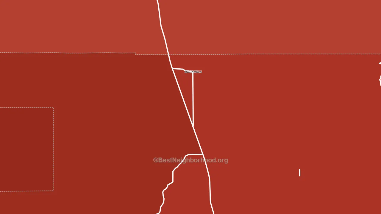 Indianola, UT block-group political-lean map