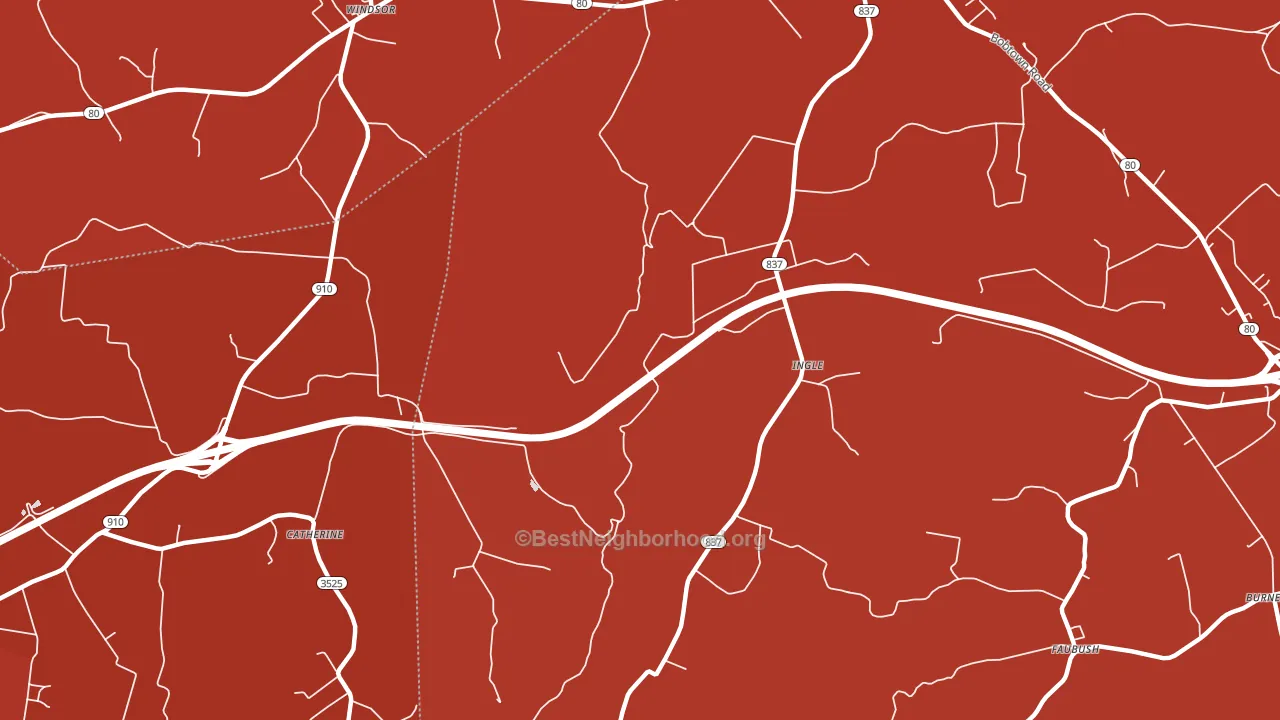 Ingle, KY block-group political-lean map