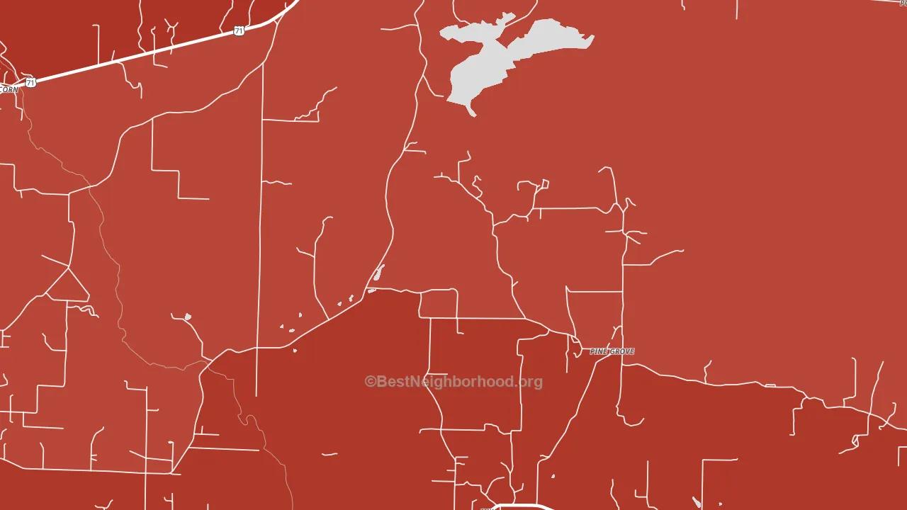 Ink, AR block-group political-lean map