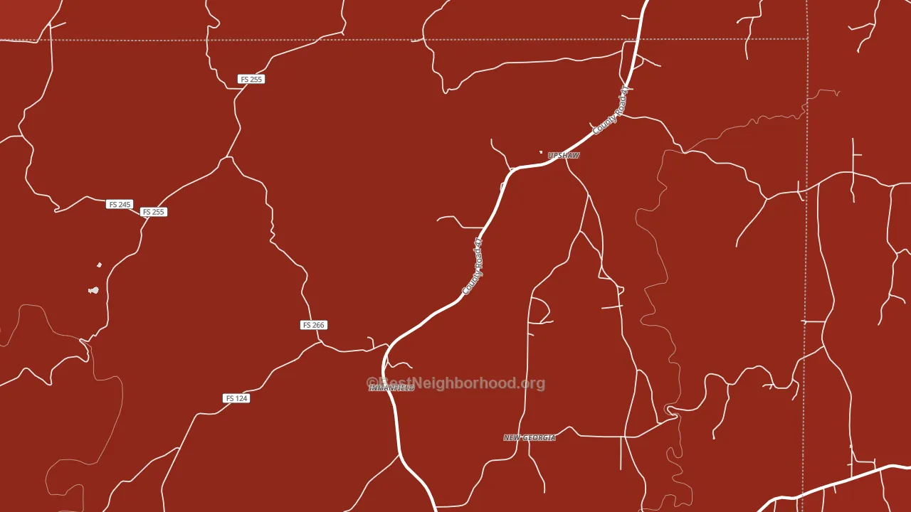 Inmanfield, AL block-group political-lean map