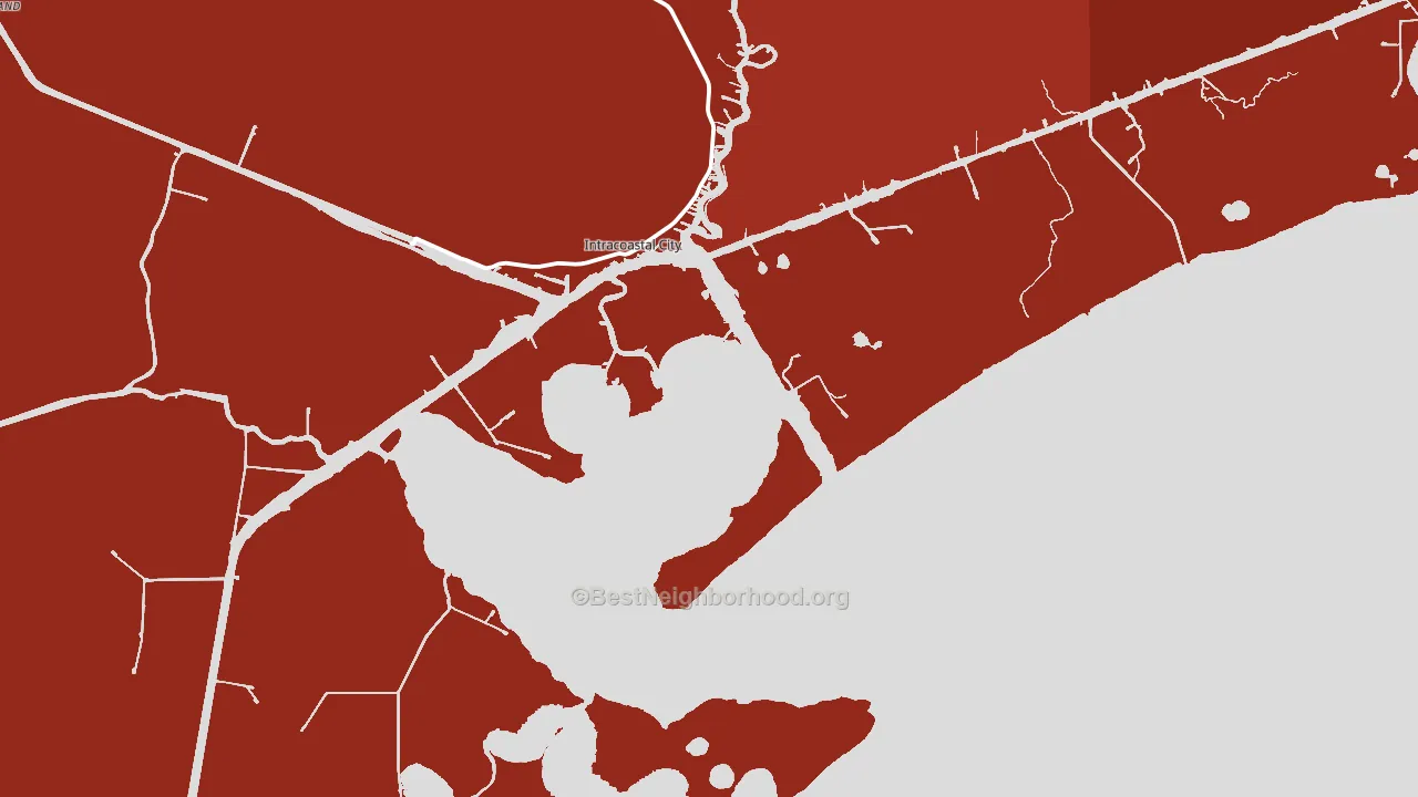 Intracoastal City, LA block-group political-lean map