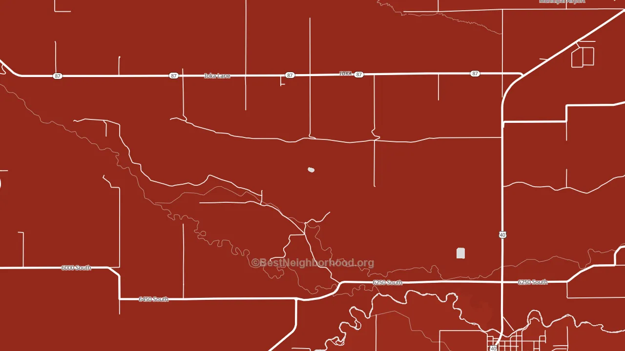 Ioka, UT block-group political-lean map